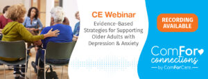 Recording Available: Evidence-Based Strategies for Supporting Older Adults with Depression and Anxiety