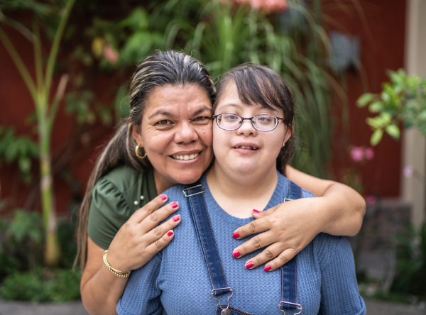 Caregiver with child with special needs