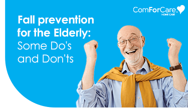 A smiling older gentleman happy to to prevent falls.