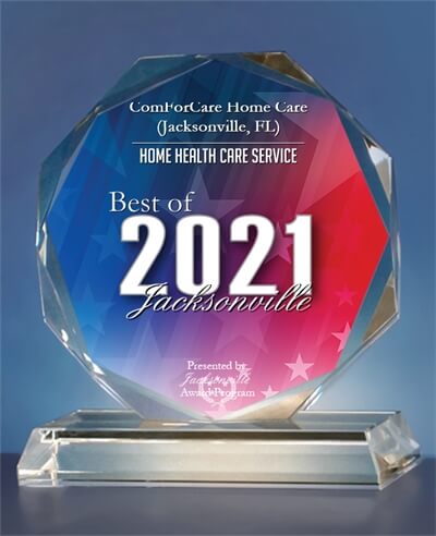 Senior Home Care | ComForCare | Jacksonville, FL - Jax_Award-_Red