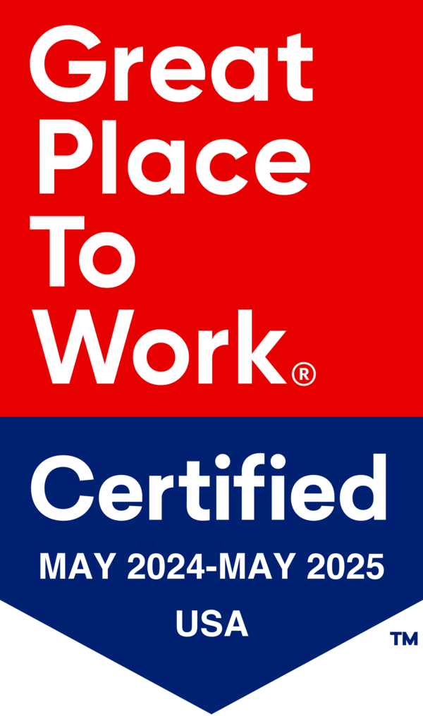 Great Place to Work | Certified May 2024 - May 2025 | USA