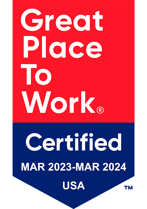 Great Place to Work | Certified March 2023 - March 2024 | USA