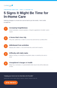 5 Signs It Might Be Time for In-Home Care