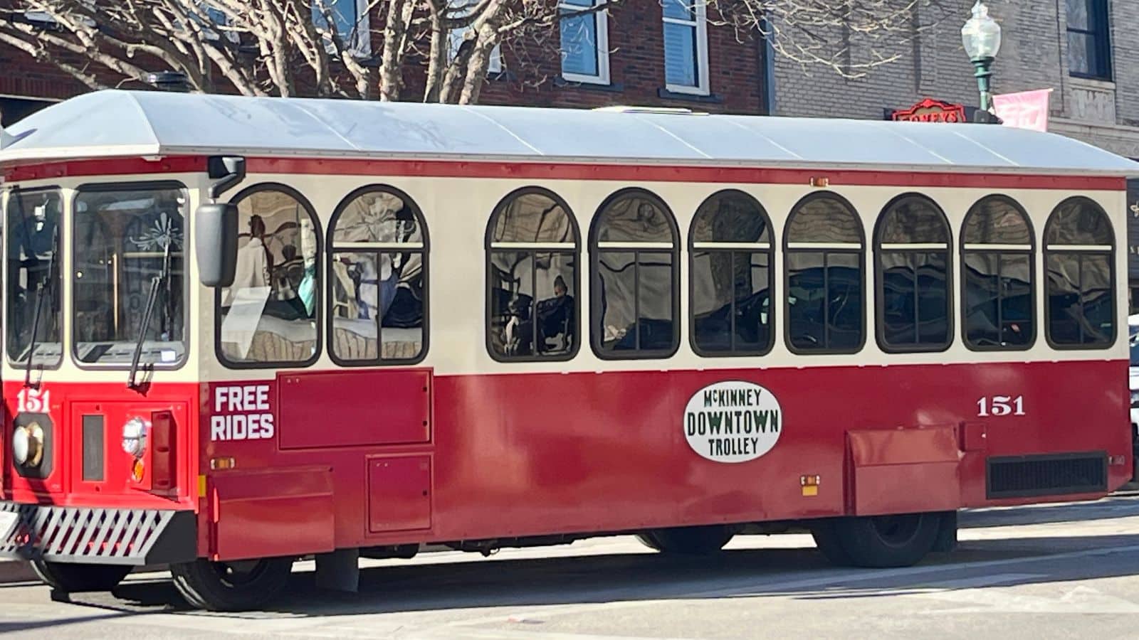 Downtown McKinney trolley